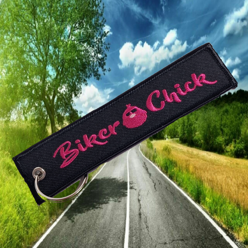 female riders, lady biker, biker chick, girl keyring, biker, motorbike, motorcycle keyring, Biker Chick – Keyring