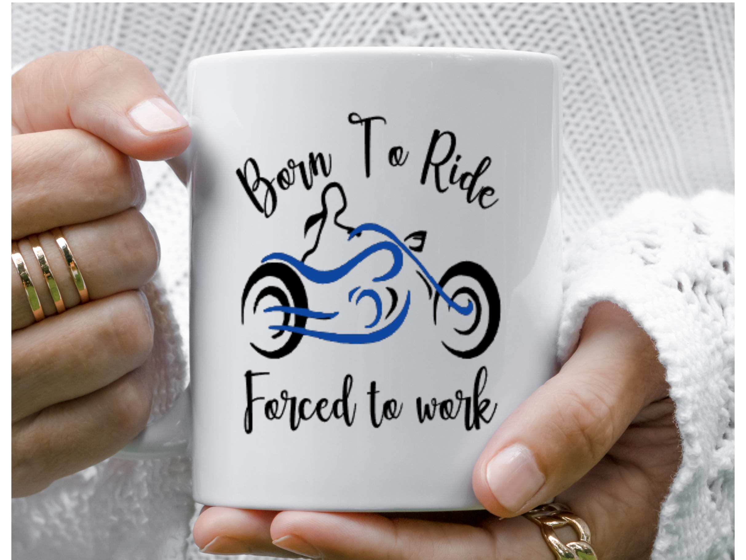female riders, lady biker, biker chick, girl keyring, biker, motorbike, motorcycle keyring, mug, biker, Born to ride, forced to work mug 2