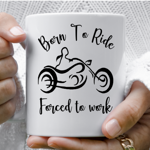 female riders, lady biker, biker chick, girl keyring, biker, motorbike, motorcycle keyring, mug, biker, Born to ride, forced to work mug