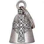 Guardian bell, gremling bell, motorbike bell, motorcycle bell celtic cross