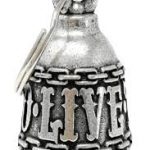 Guardian bell, gremling bell, motorbike bell, motorcycle bell live to ride / ride to live