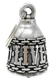 Guardian bell, gremling bell, motorbike bell, motorcycle bell live to ride / ride to live