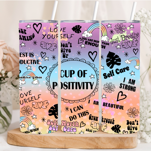 positivity mug, tumblers
