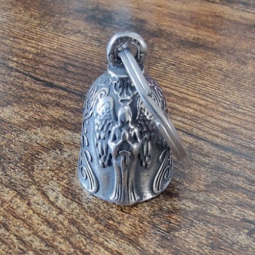 Guardian bell angel, gremling bell, good luck bell, good luck charm bell, motorbike bell, motorcycle bell