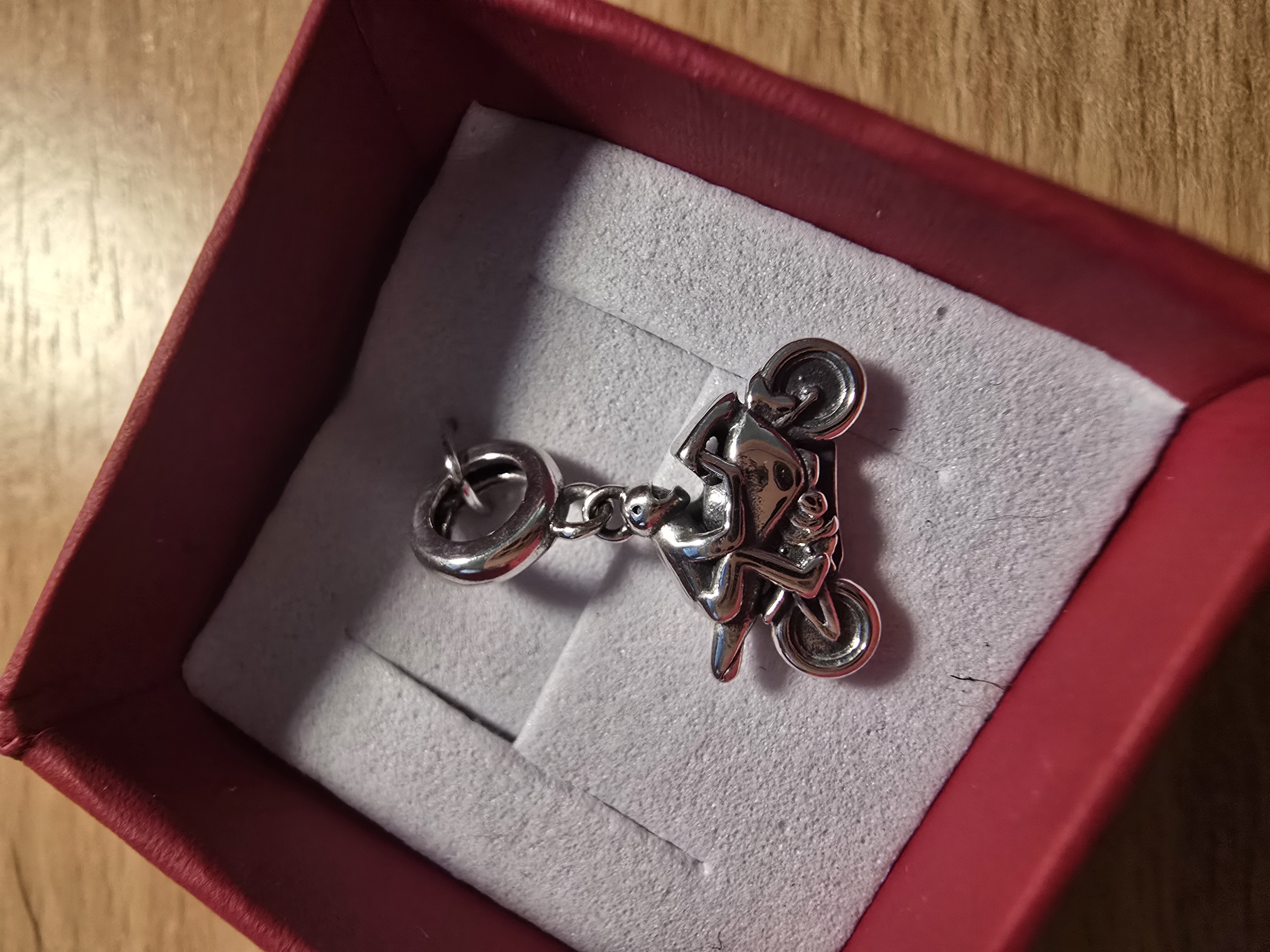 Sport Motorcycle S925 Sterling Silver Charm