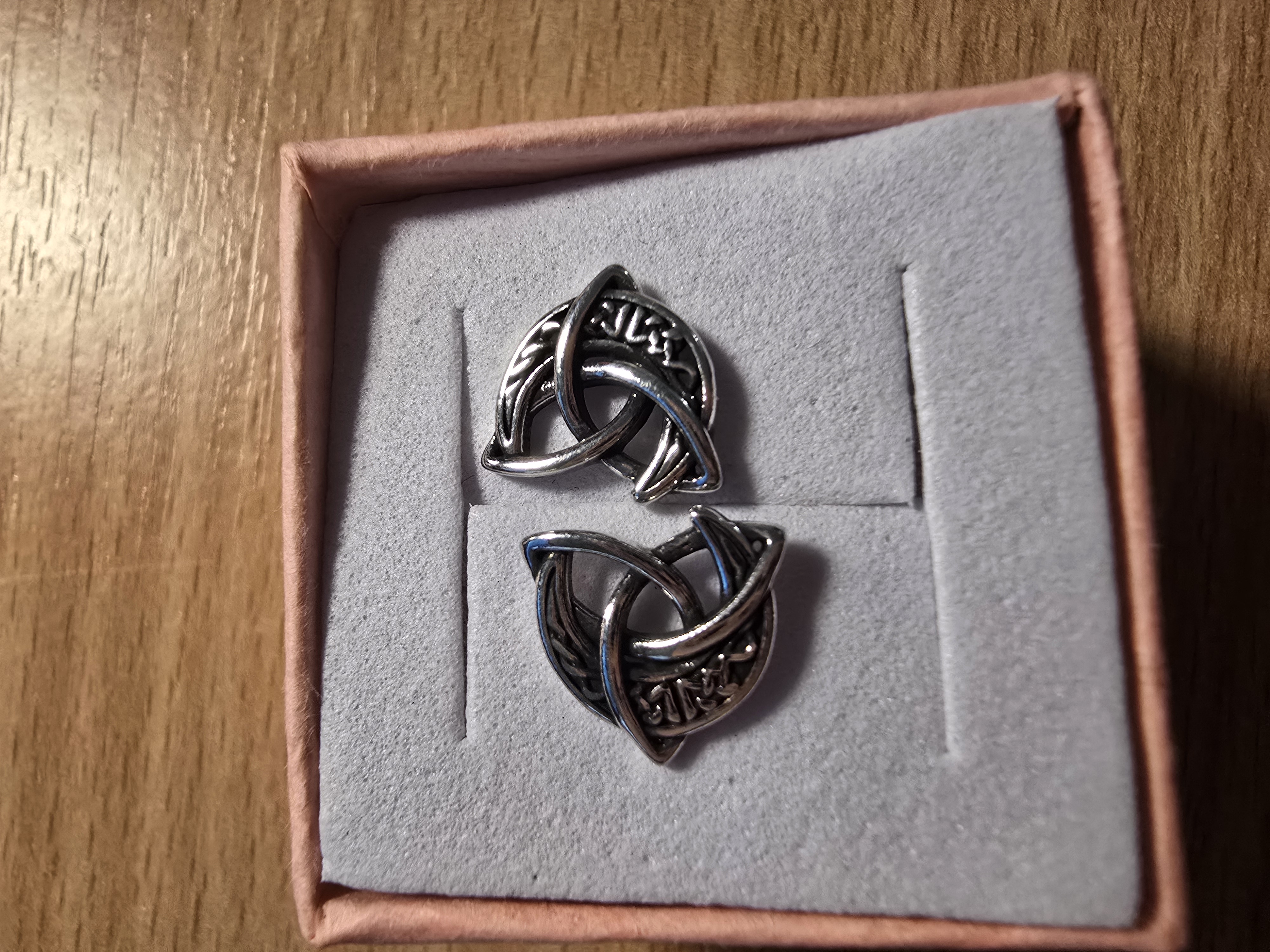 Celtic knot with moon design - earrings