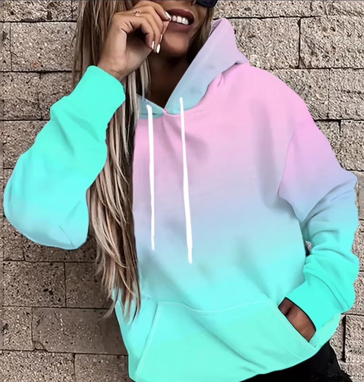 Classic Female Biker Personalized Hoodie - Image 3