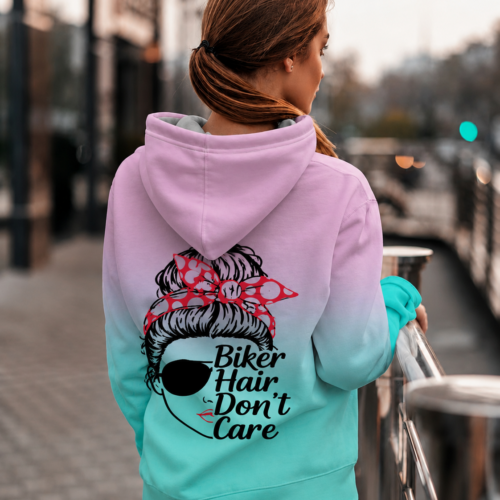 Biker Hair Don't Care Summer Hoodie