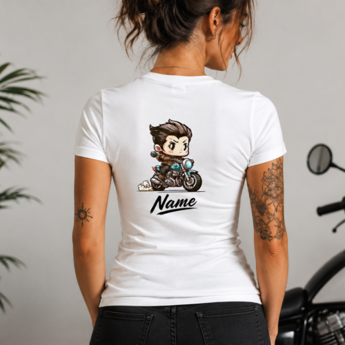 classic motorbike speedy personalise tshirt 1