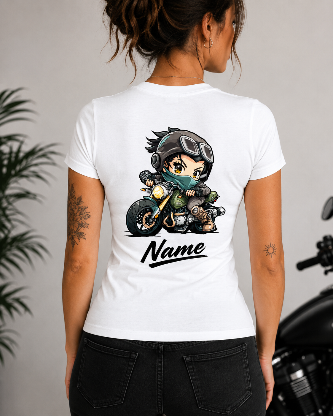 Cheeky classic adventure personalised tshirt for motorbikers