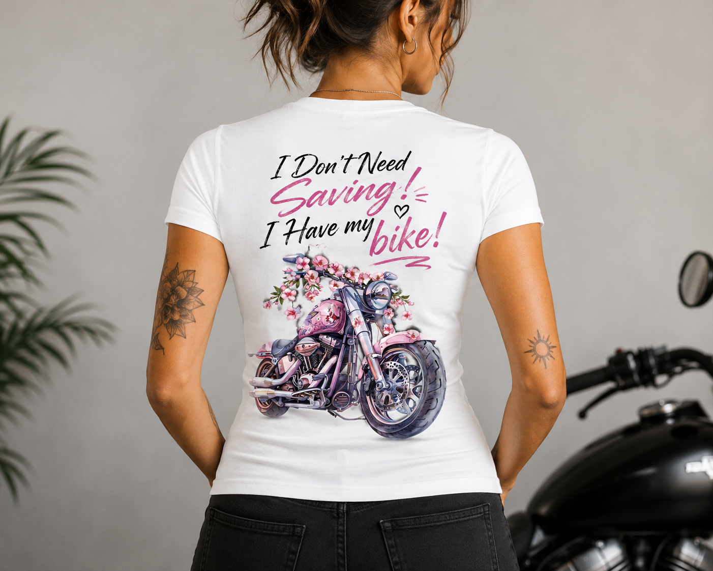 I Don't Need Saving! I Have my bike! tshirt