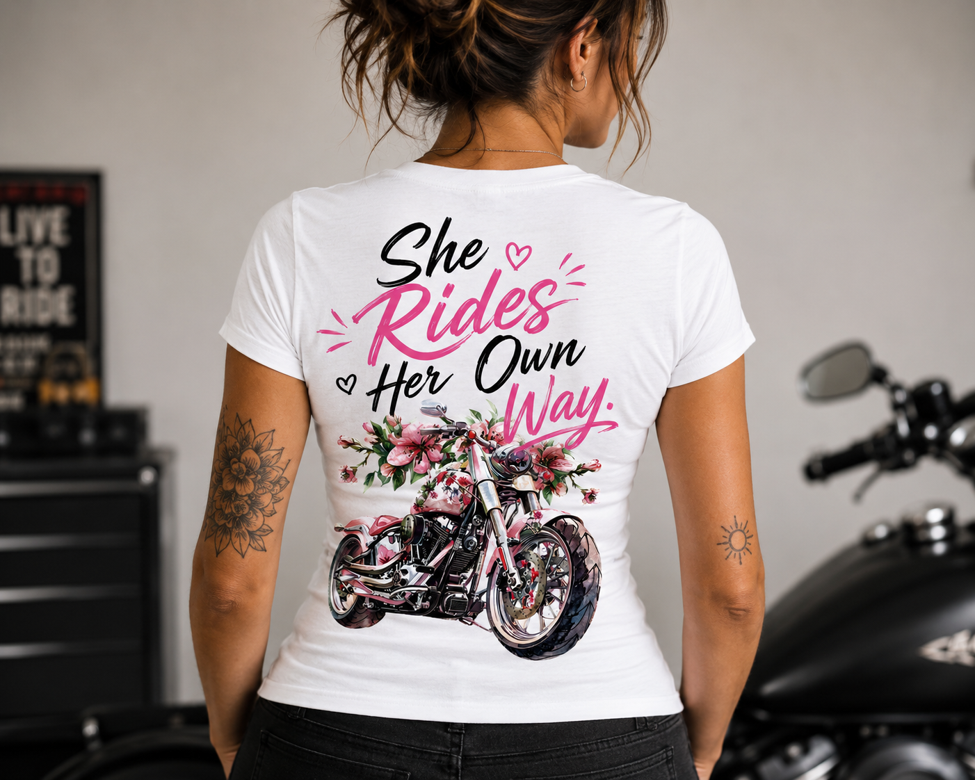 She Rides Her Own Way T-Shirt