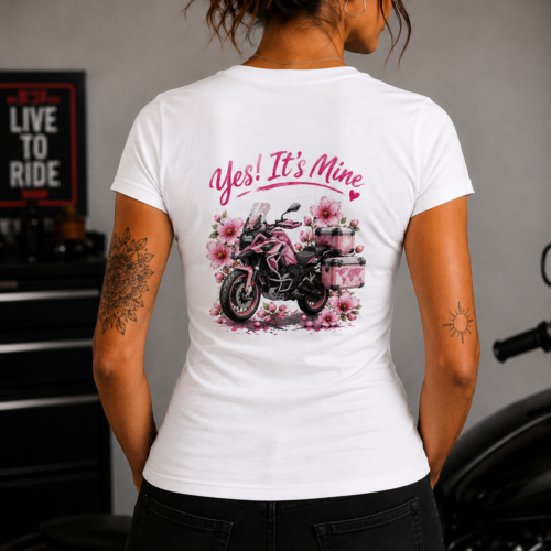 Adventure Biker Yes it's mine T-Shirt