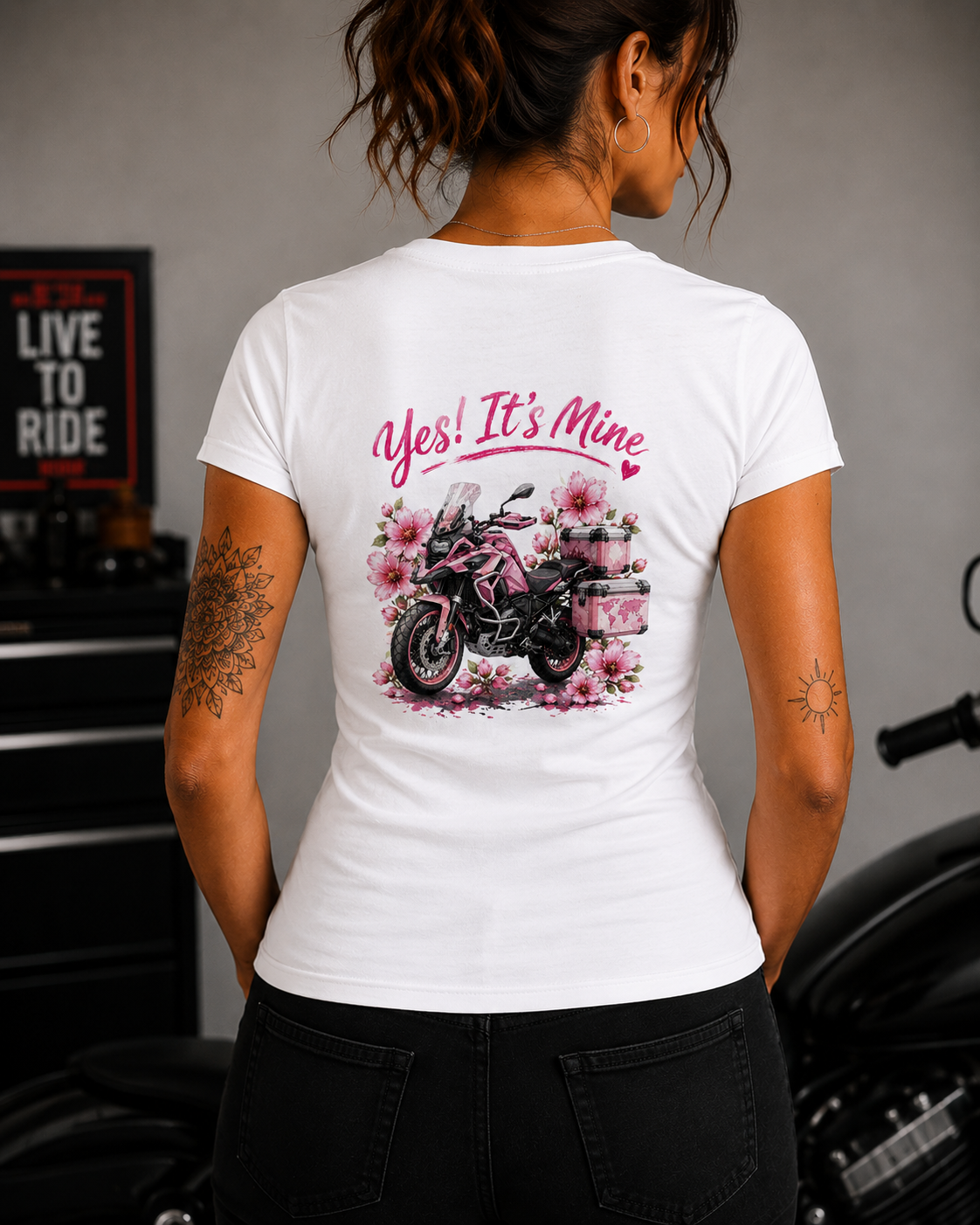 Adventure Biker Yes it's mine T-Shirt