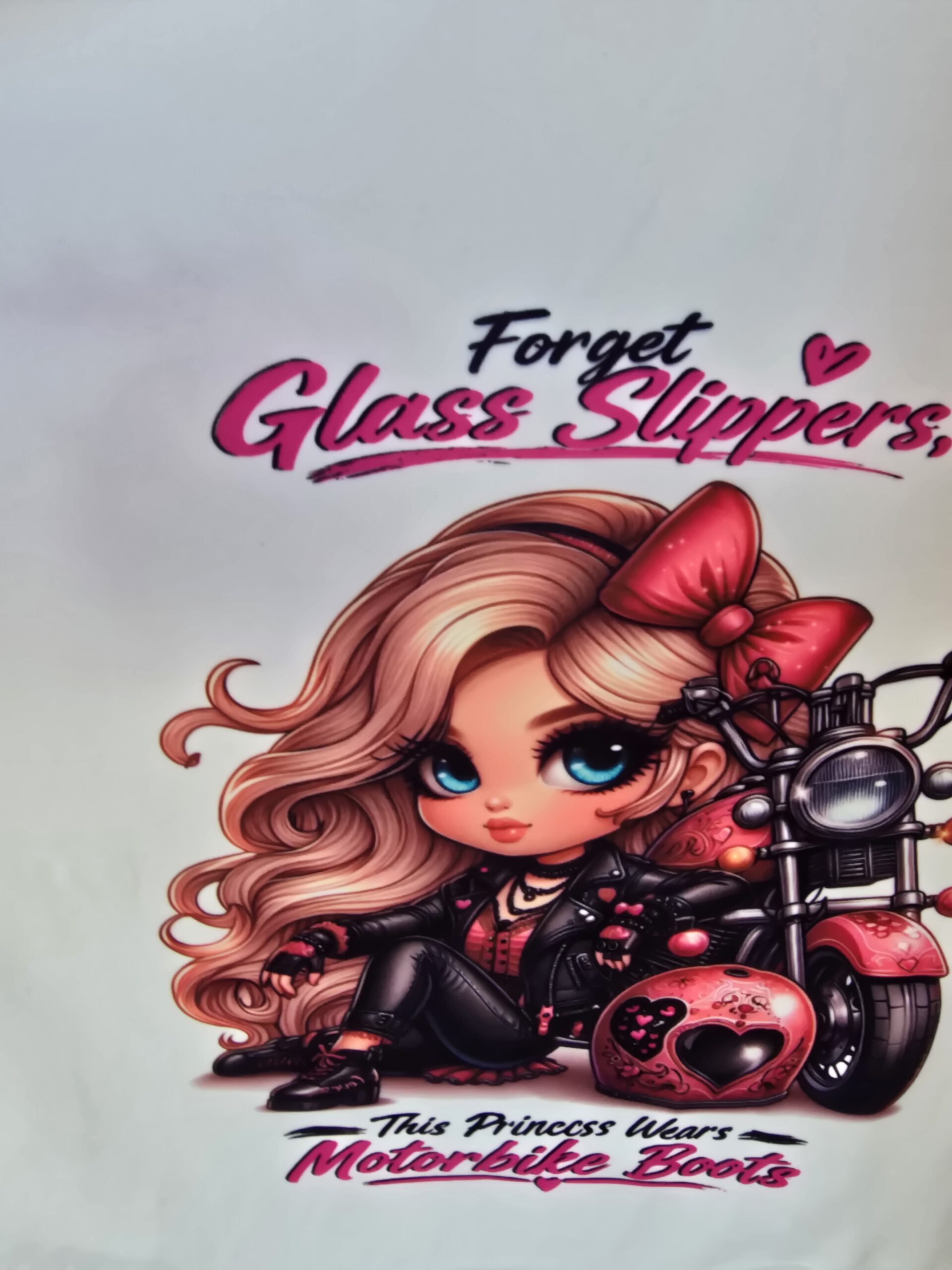 Forget Glass Slippers,This Princess Wears Motorbike Boots Tank Top Chibi girls
